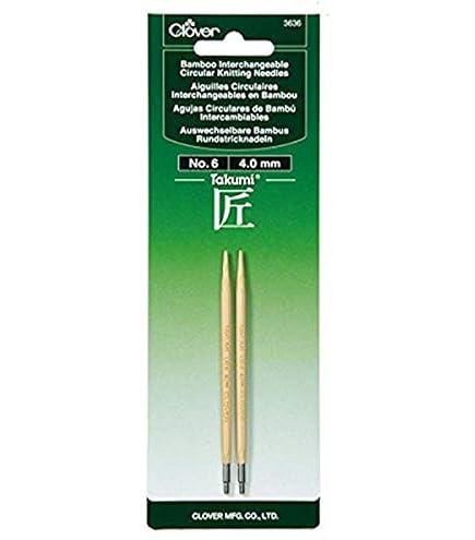 Amazon.com: Clover Needlecraft Takumi No.3 Bamboo Interchangeable
